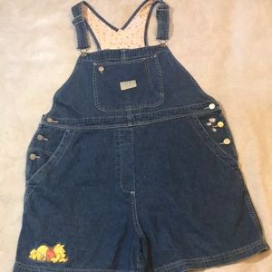 Disney Winnie The Pooh Overalls sz XL